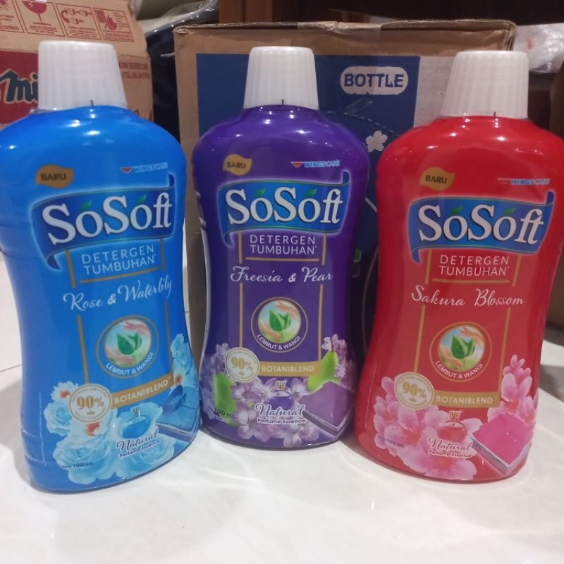 Sosoft detergent cair tumbuhan