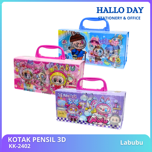 

HD Kotak Pensil Karton 3D+Kunci Pin/ Tempat Pensil/ Pensil Case