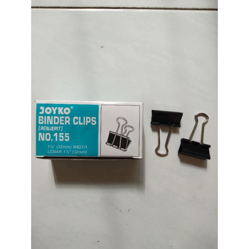 

(1 Pak) Binder Clip Joyko No. 155