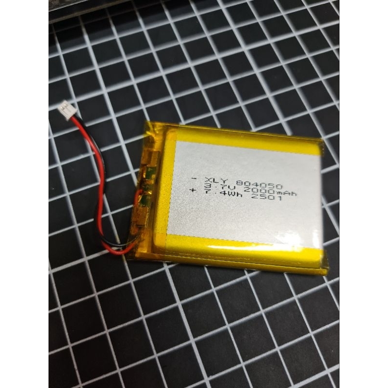 Baterai Lithium Polymer LiPo 3.7V 2000mAh 804050