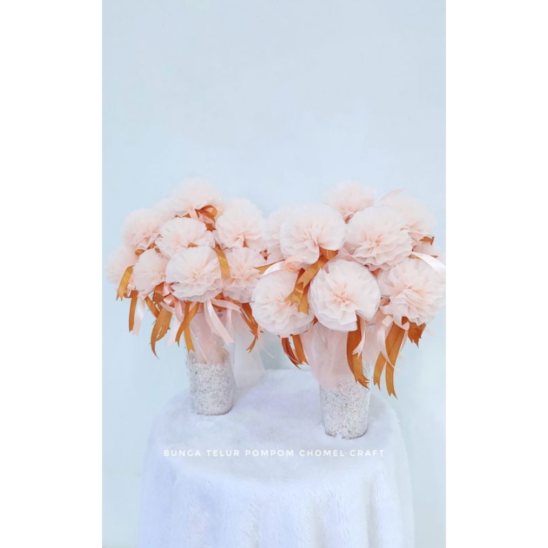 Bunga Telur Pompom ( tissue)
