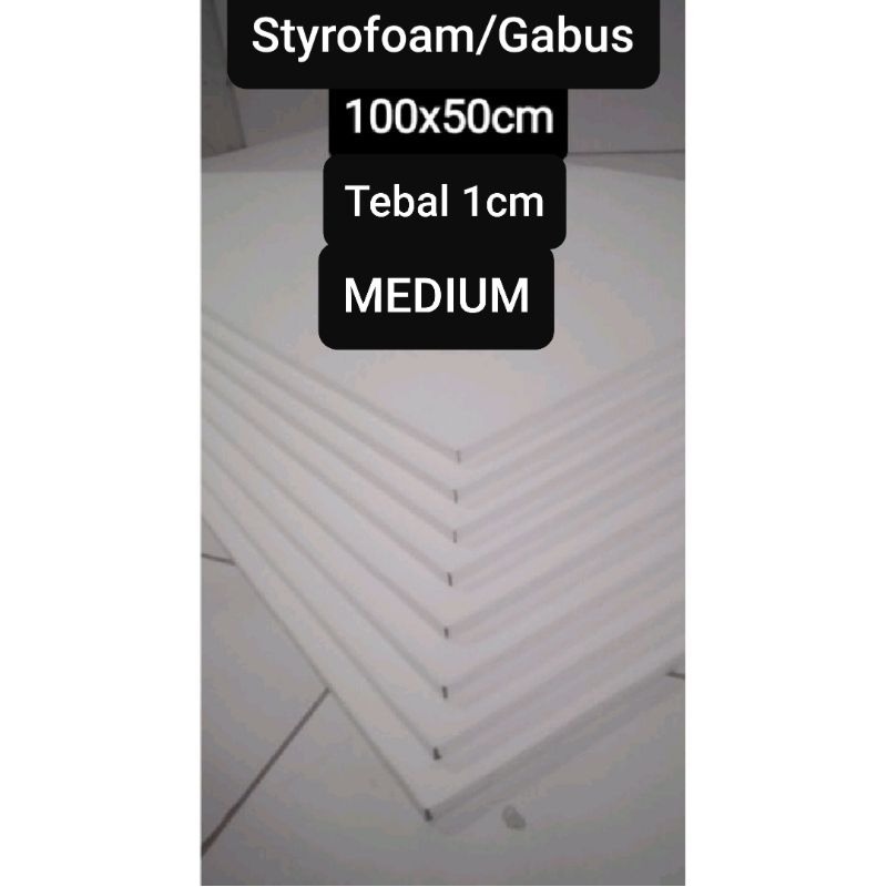 

Styrofoam/sterofoam/ Gabus Lembaran 100x50 medium