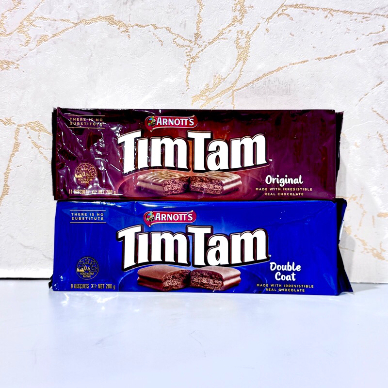 

Arnotts Tim Tam Biskuit Chocolate Cokelat Double Coat 200gr