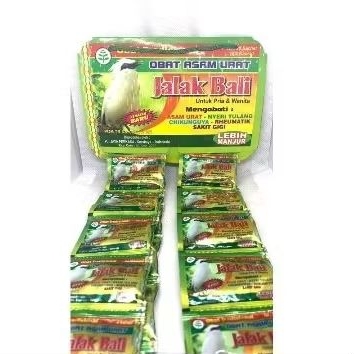 KAPSUL JALAK BALI ORIGINAL 20 SACHET (OBAT ASAM URAT, NYERI SENDI, KOLESTEROL DAN LAIN-LAIN)