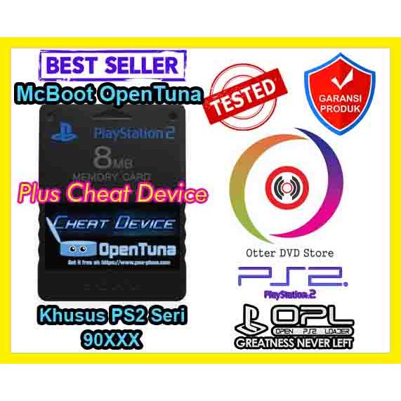 Memory Card MC Boot MCboot OpenTuna + Cheat Device PS 2 PS2 Seri SCPH 90XXX