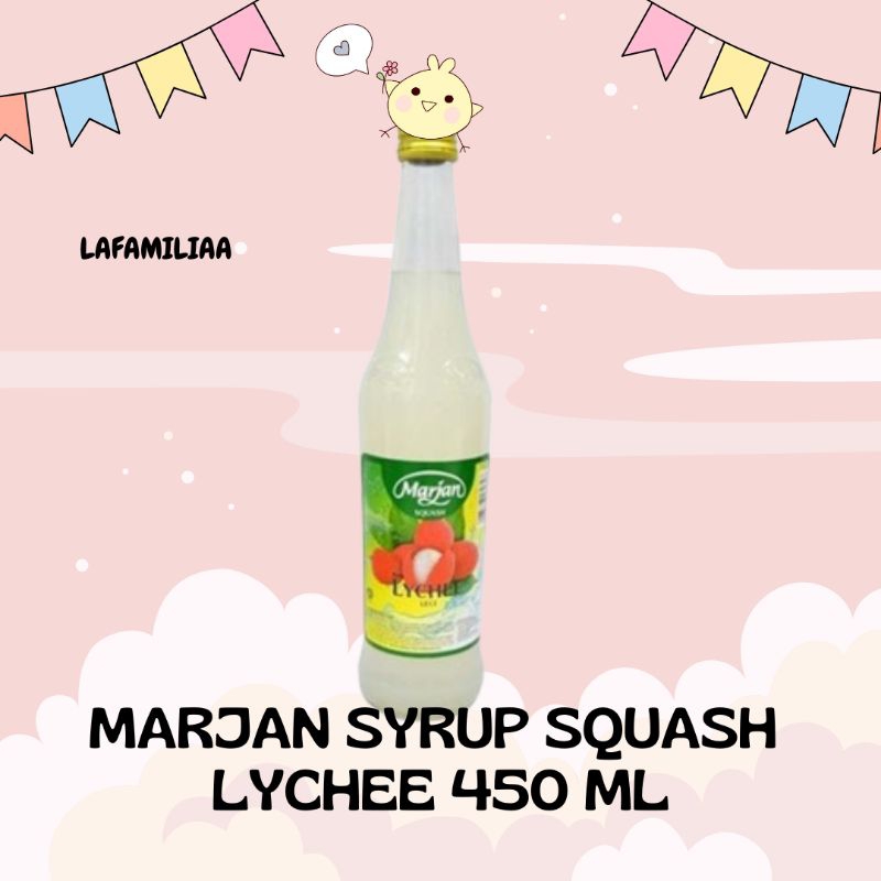 

Marjan syrup squash lychee 450ml