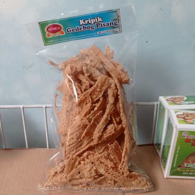 

Keripik Kedebok Pisang Camilan Olahan Buah Non Msg Sehat Tanpa Pengawet
