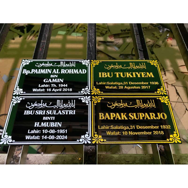 NAMA NISAN AKRILIK/NISAN AKRILIK/TULISAN NAMA AKRILIK