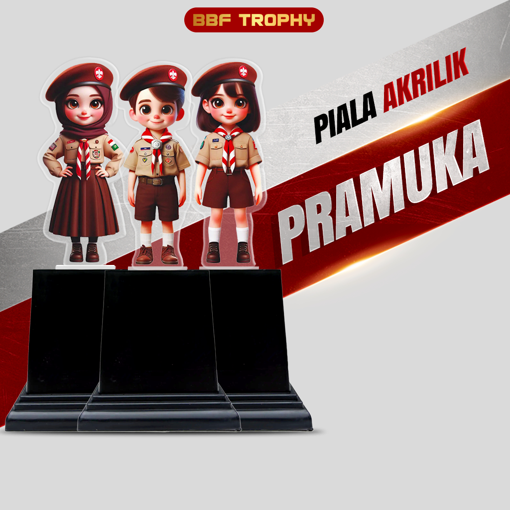 Piala Pramuka Akrilik Plakat Trophy Lomba