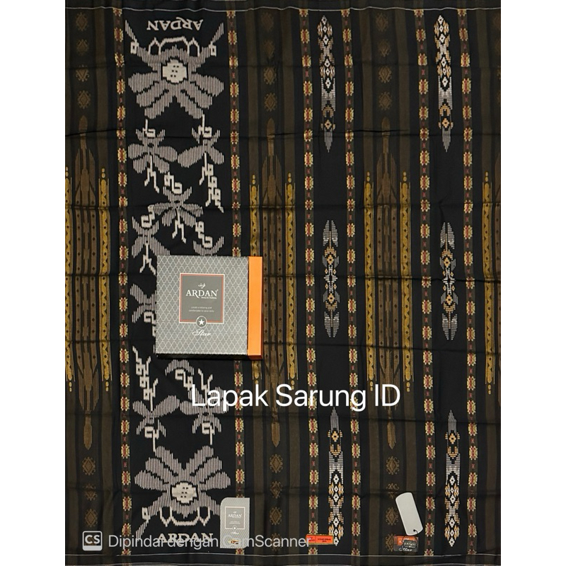 Sarung Ardan SGJ JGM TKP Gold Silver Hitam Putih
