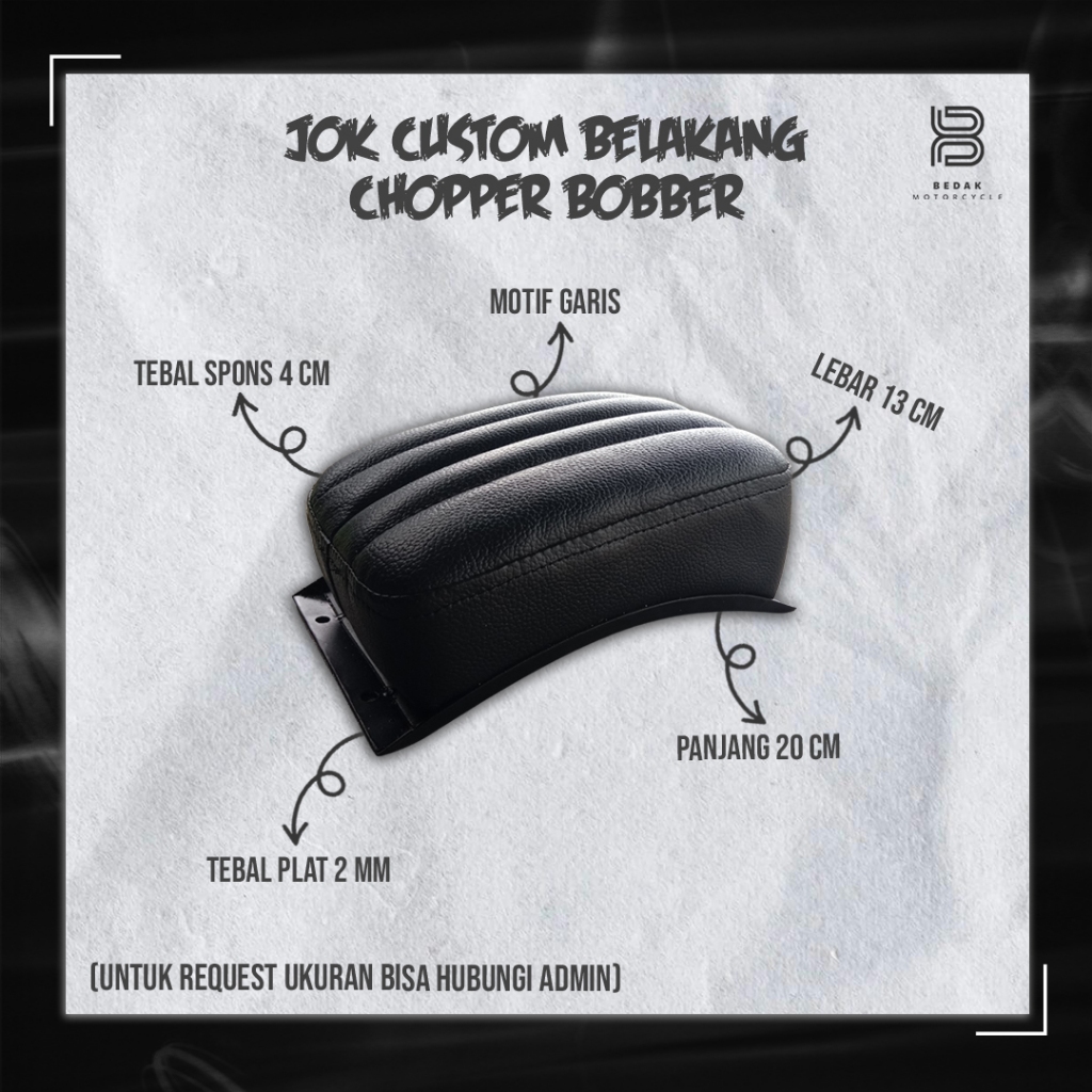 Jok Belakang Custom Chopper Bobber