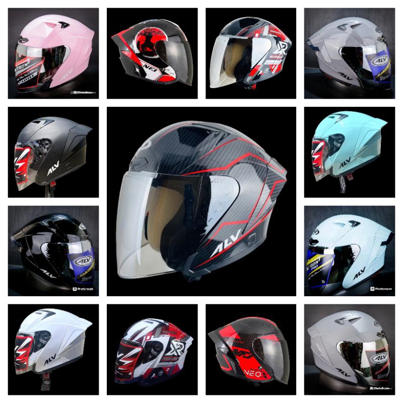 Helm Alv Ultron Paket Ganteng 100% Ori / helm alv ultron V2 / helm alv ultron pro