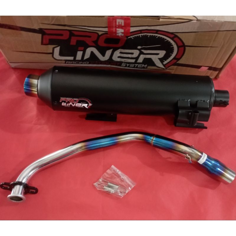 Knalpot Aerox Standar racing Blue  Original Proliner