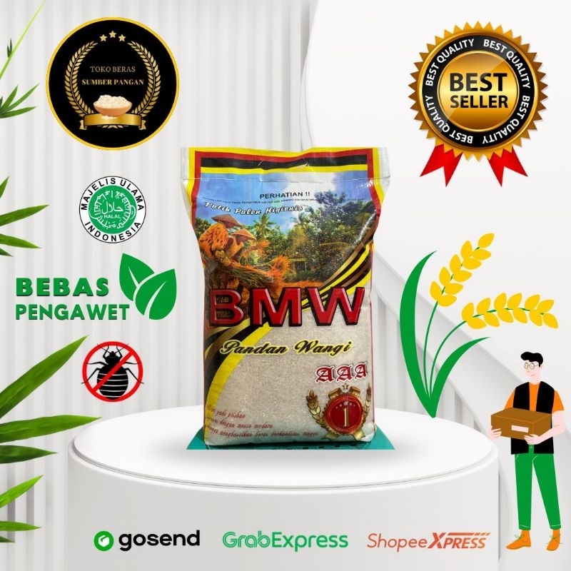 

Beras BMW Super Pandan Wangi 5Kg 10Kg 20Kg