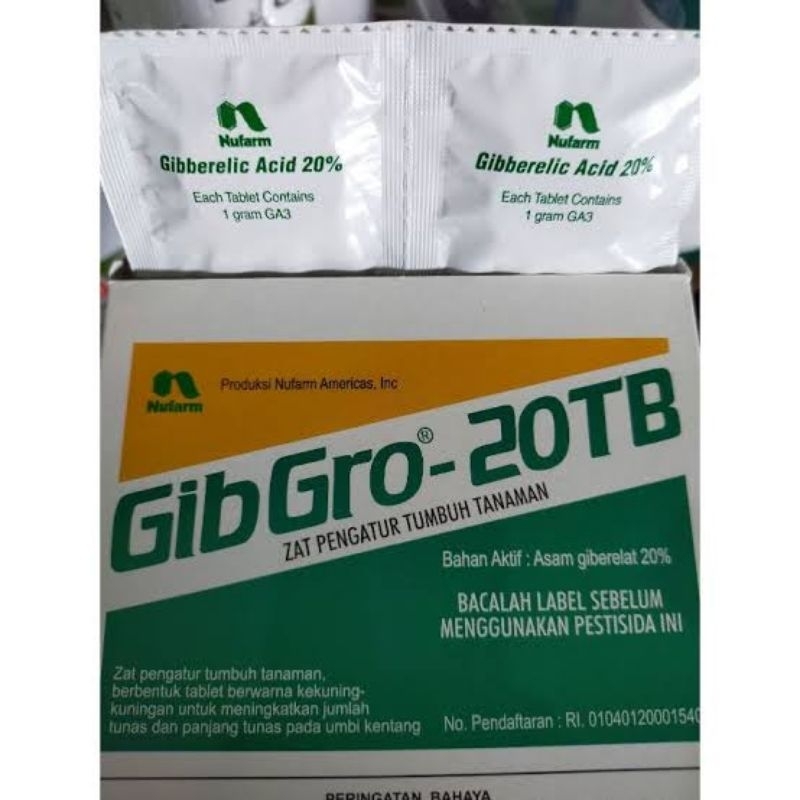 Gibgro 20TB - Tablet ZAT PENGATUR TUMBUH PER 1 PCS