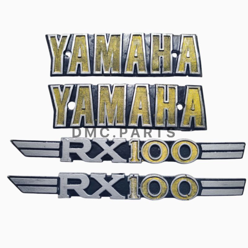 EMBLEM LOGO TIMBUL YAMAHA RX100 RX 100 TUTUP COVER BOX BODY BODI ACCU AKI / TANGKI TENGKI
