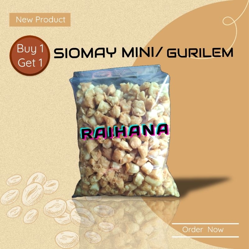 

Siomay Mini/Gurilem Gurih Renyah Toping Seblak Dan Baso Aci