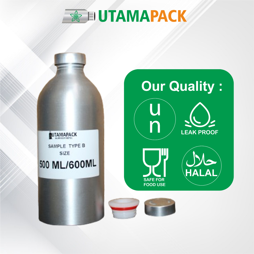 BOTOL BARU  BIBIT PARFUM KALENG  ALUMINIUM ALUMUNIUM 50ml, 100ml, 25ml,  500ML 500 ml 500mili 1liter