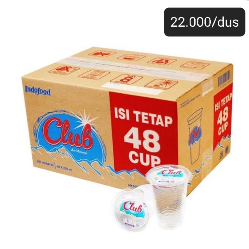 

Club Gelas 220ml 1Dus 48pcs (instan only)