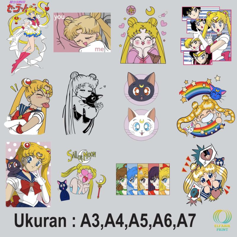 

Dtf Stiker Sablon Setrika Gambar Sailormoon 2 Ukuran A3 A4 A5 A6 A7 Tinggal Tempel Atau Press