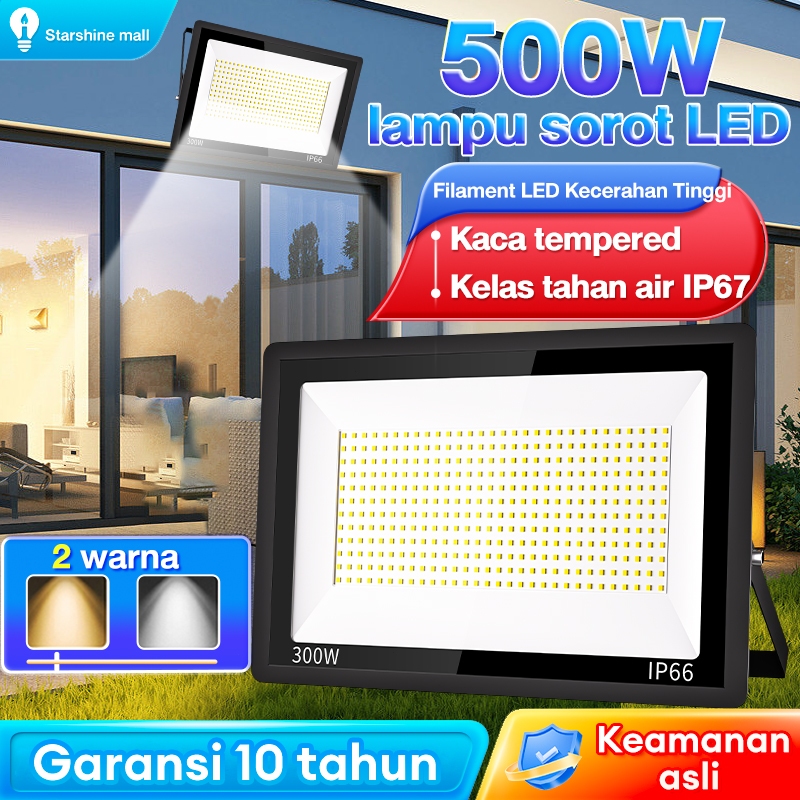 NEW Lampu sorot led IP67 [Garansi 10 tahun ] lampu sorot lapangan voli lampu sorot led 100W lampu
