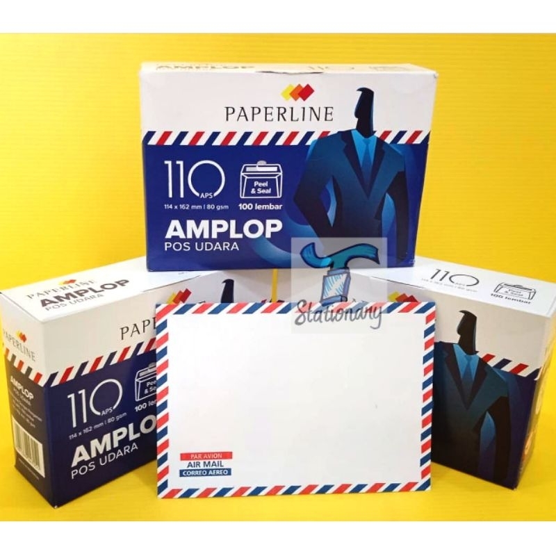 

Amplop Paperline Airmail 110 (Segi).
