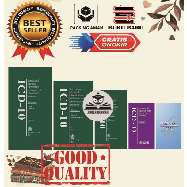 TERMURAH PAKET 5 ICD 0 EDISI 3, ICD 9 TAHUN 2010 DAN ICD 10 TAHUN 2016