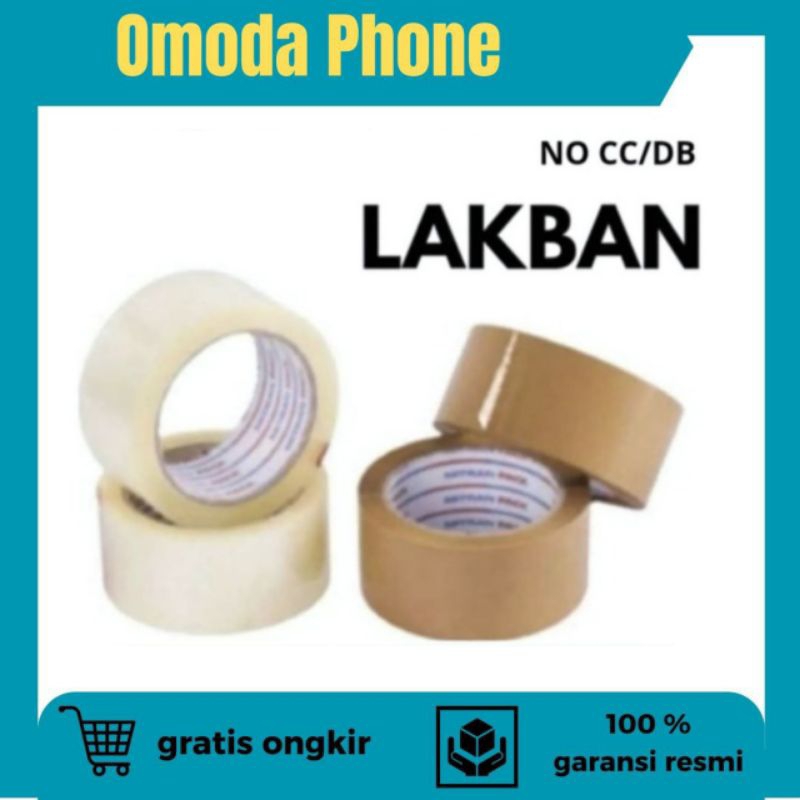

Lakban bening- Lakban coklat ekonomis 45mmx 90 yard