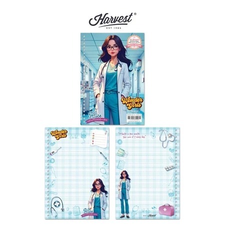 

MALL LOOSE LEAF HARVEST KERTAS BINDER A5 WONDER GIRLS NEW- Alice