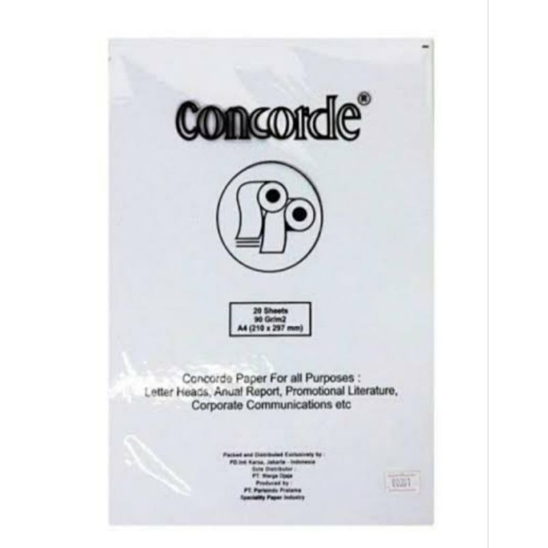 

KERTAS CONCORDE 90 GR A4