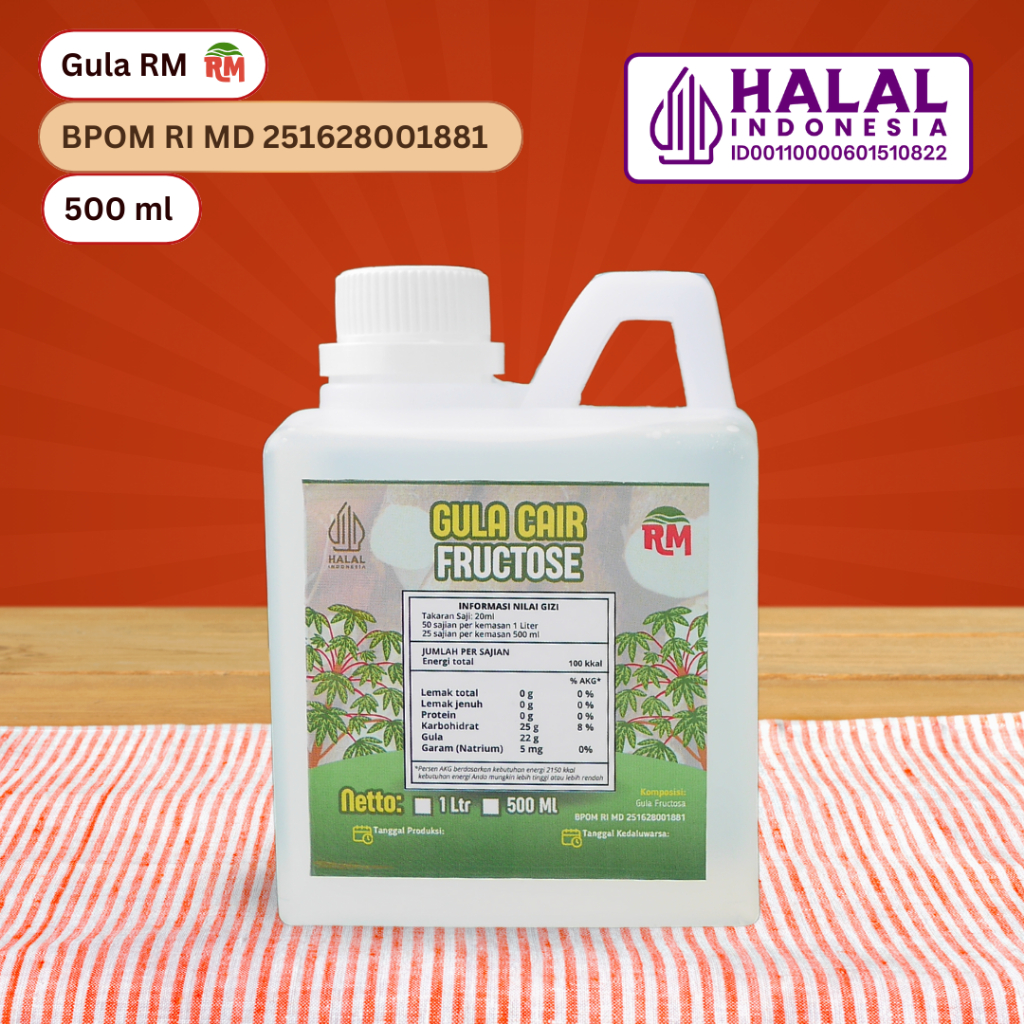 

Gula Putih Cair Fruktosa 500 ml | High Fructose Syrup