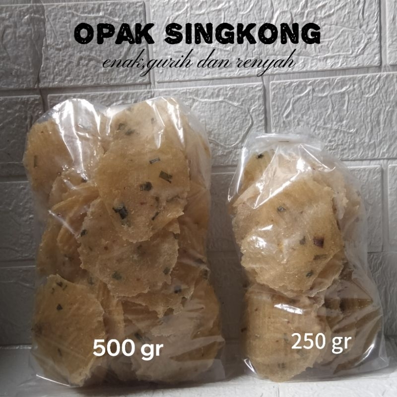 

Kecimpring mini/opak singkong/cemilan khas sunda