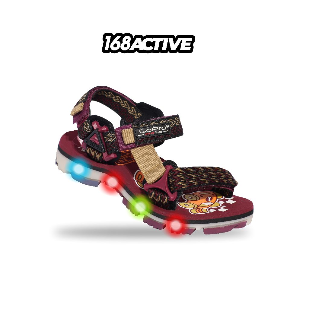 GoPro Adventure Aramco/Eagle LM GC Sandal Gunung Anak Lampu LED 28-32