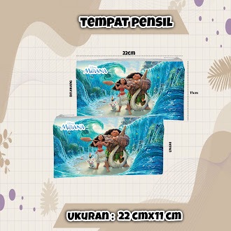 

Tempat Pensil Case Souvenir Karakter MOANA