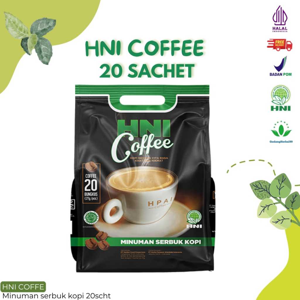 

HNI COFFE KOPI HERBA 20 sachet ORIGINAL HPAI