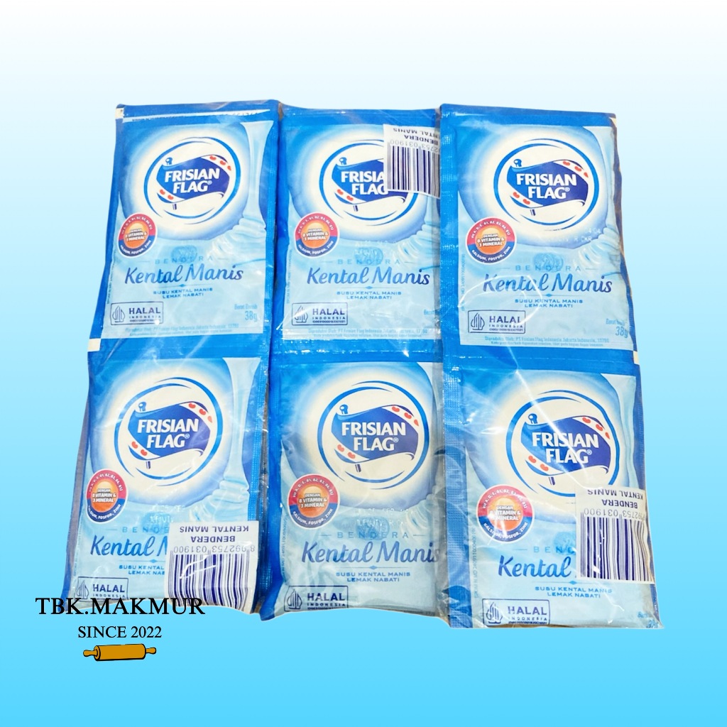 

Frisian Flag Susu Bendera Kental Manis Sachet 38 Gr