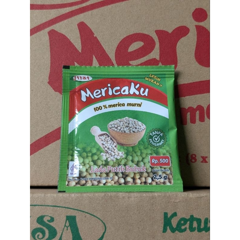 

JAYSA Mericaku - Merica Bubuk Sachet - Merica Bubuk Asli Bangka - Lada Bubuk Murni