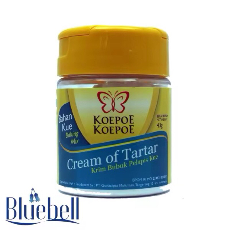 

Cream of Tartar Koepoe Koepoe 43g Krim Tartar