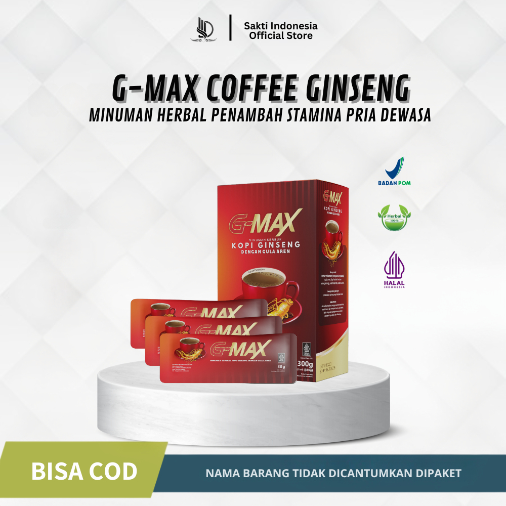 

Gmax Kopi Ginseng Minuman Herbal Penambah Stamina Pria Dewasa Ampuh Original BPOM