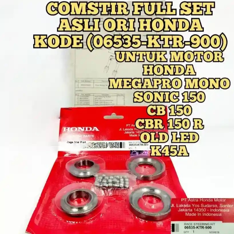 KOMSTIR HONDA KODE (06535-KTR-900) ASLI ORIGINAL PRESISI COMSTIR SONIC CB CBR 150 R Old LED ORIGINAL