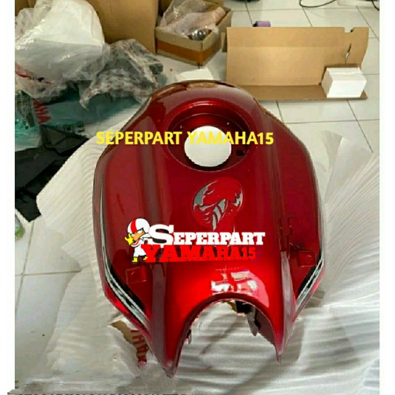 TANGKI BENSIN YAMAHA SCORPIO Z NEW MERAH 2012 ORIGINAL YGP GENUINE PARTS