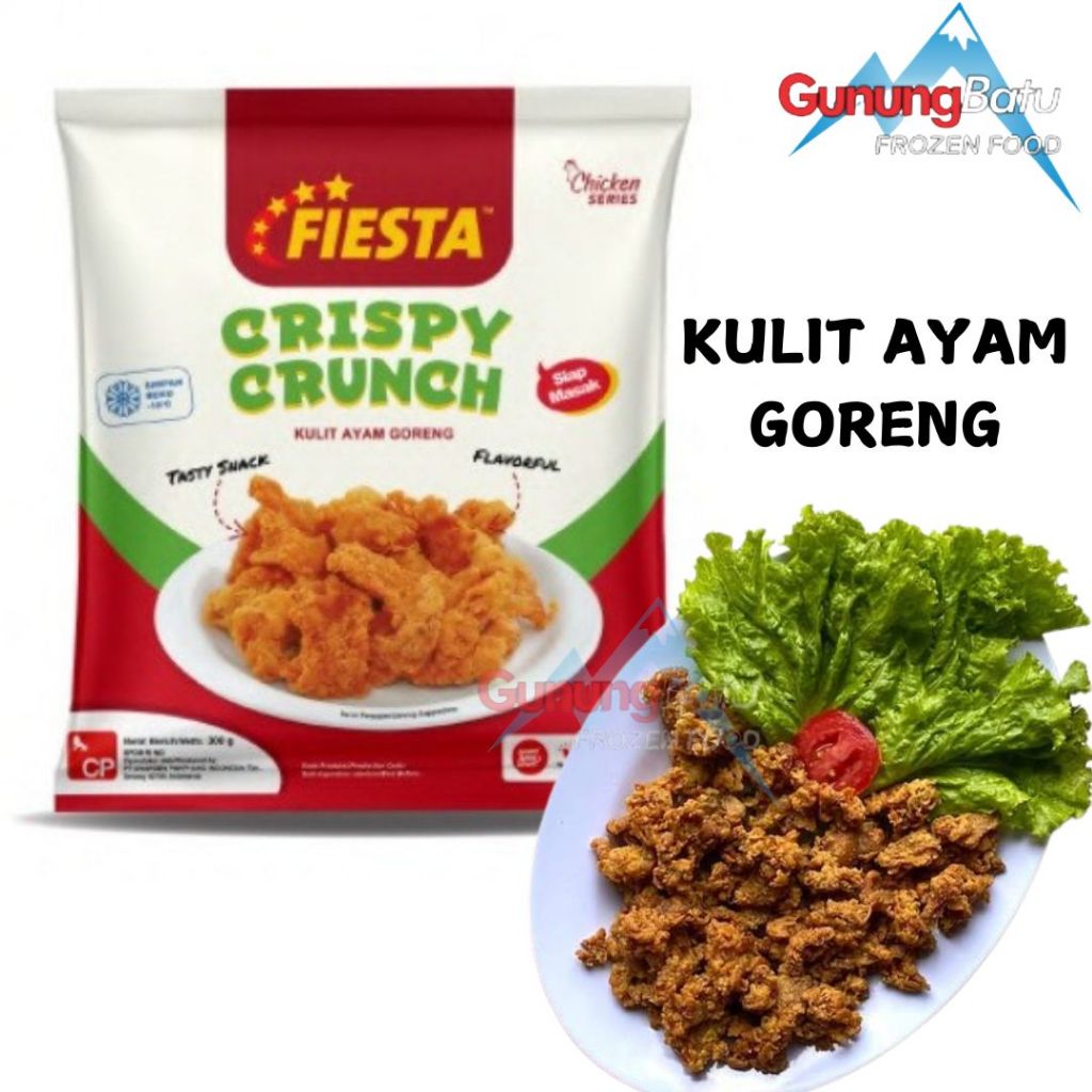 

FIESTA CRISPY CRUNCH 300 GRAM / CHAMP CRUNCHY HOTZZ 300 GRAM (KULIT AYAM)