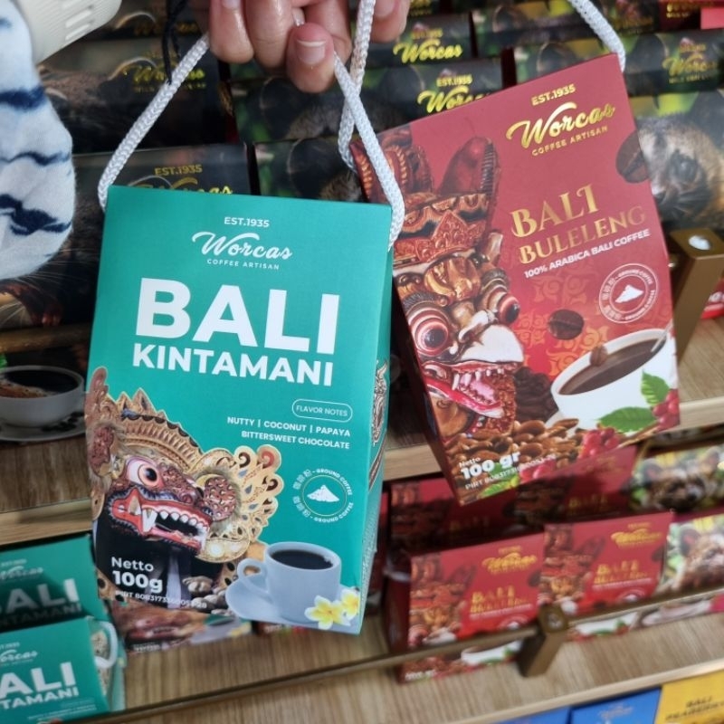

WORCAS COFFEE ARTISAN 100gr. KOPI BUBUK ORIGINAL KOPI BALI. KRISNA OLEH OLEH BALI