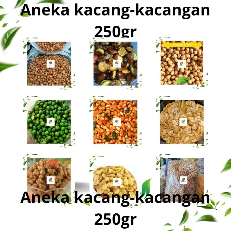 

KACANG-KACANGAN CEMILAN GROSIR TERMURAH KACANG SERBA 250GR COD