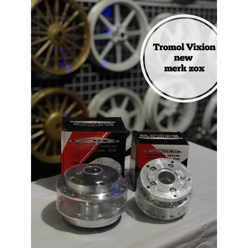 Tromol Depan Belakang Vixion New, Megapro Chrome Merk ZOX -satriamodifikasipekanbaru-