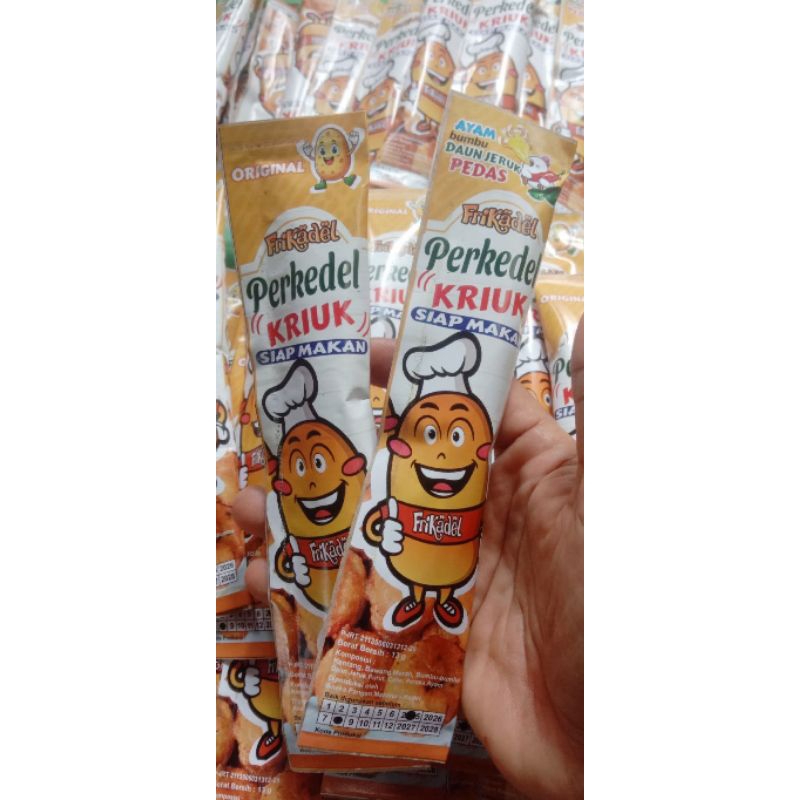 

Perkedel Kriuk Bumbu Daun Jeruk Pedas ( dapat 10 bungkus )