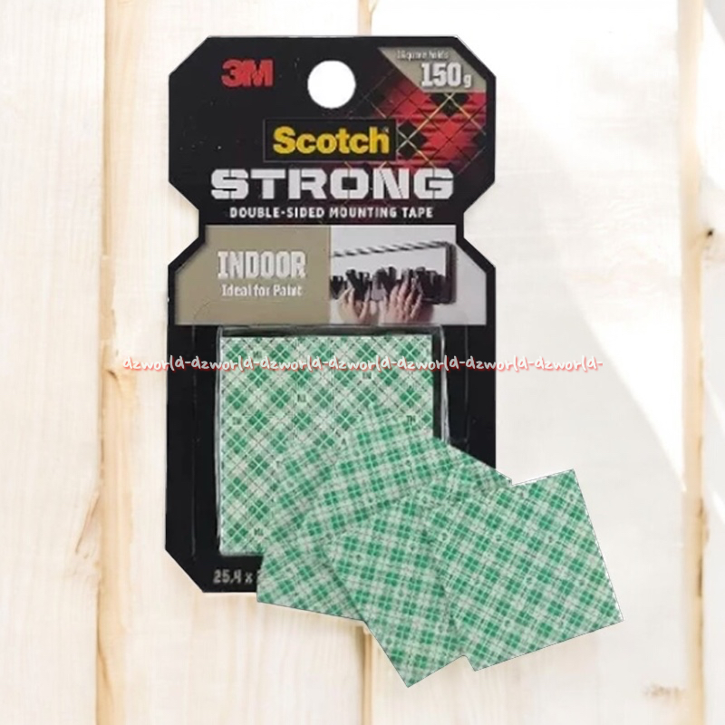 

3M Scotch Indoor Strong Double Side Double Tipe Skotch 3 M Skotch Mountin Tape Square Double Tip Isolasi Model Kotak Kuat