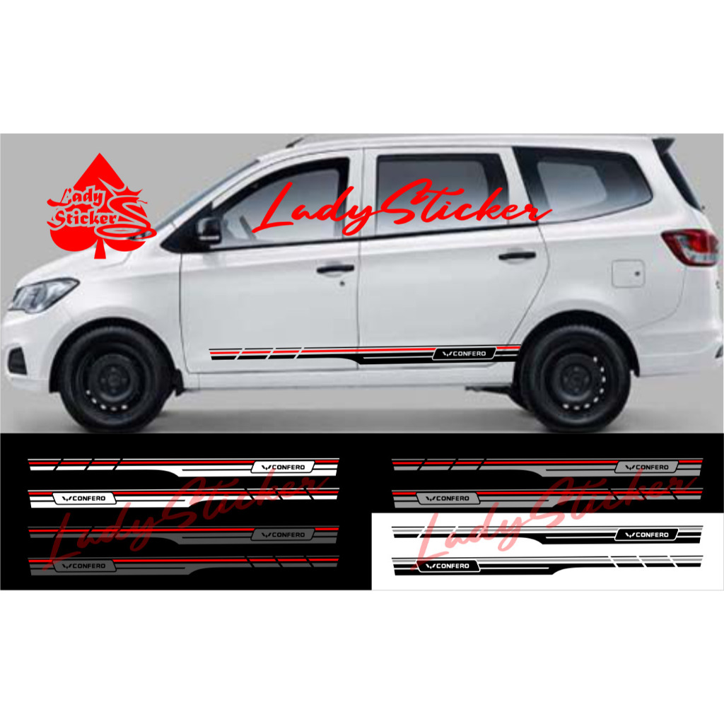 Sticker stiker mobil confero cutting sticker mobil wuling confero