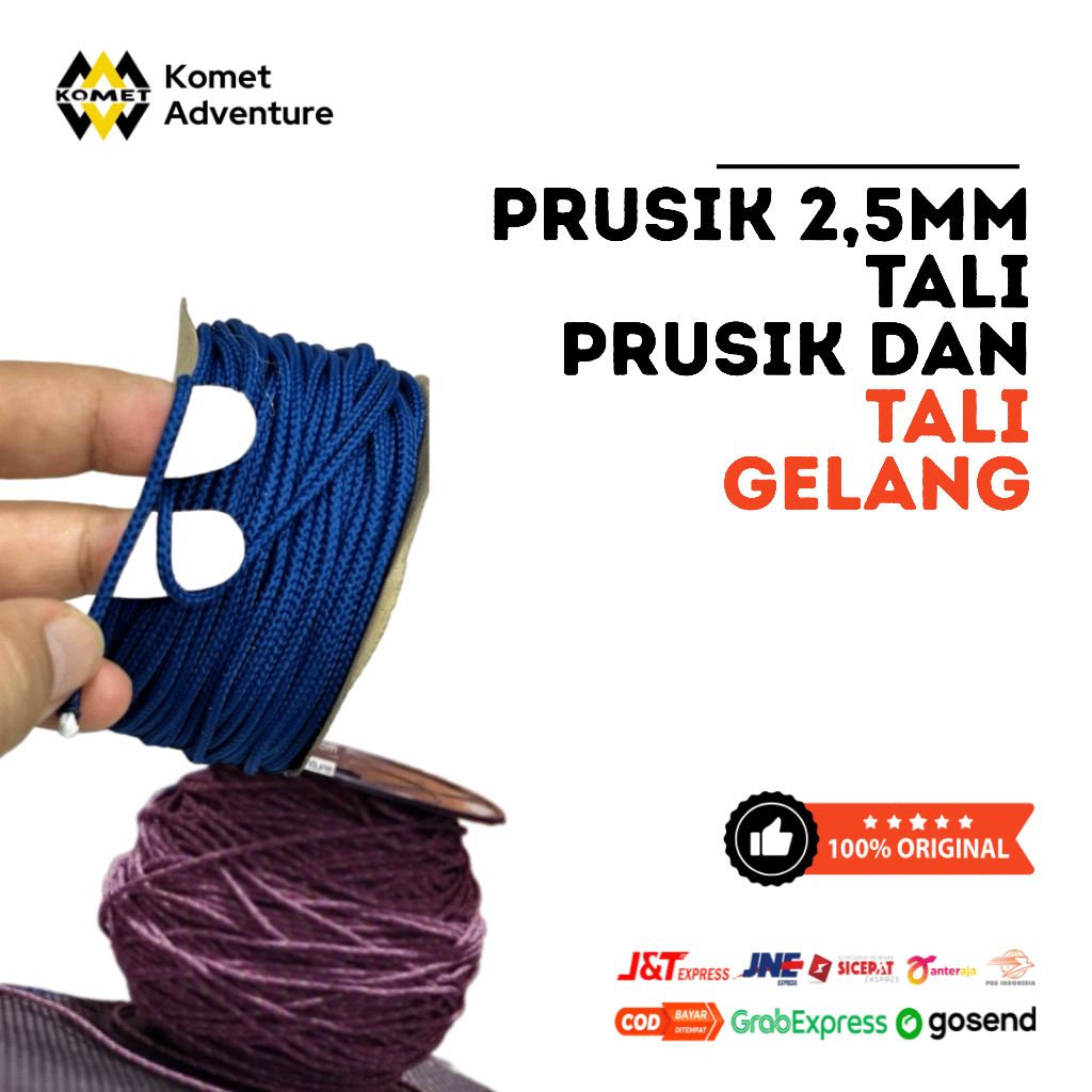 prusik 2,5mm / tali Prusik Dan Tali Gelang