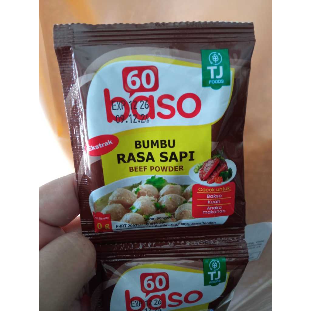 

Go baso Sari Daging Beef Fowder 10gr